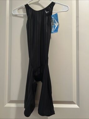 The Finals Black Triathlon Race Unisuit swimwear open butterfly back size 32/XS